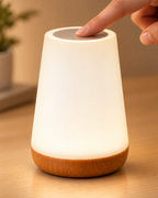 13-Colour Touch Table Lamp – USB Rechargeable Bedside Night Light