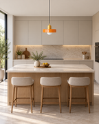 Colourful Glass Pendant Light – Rounded Drum Shade