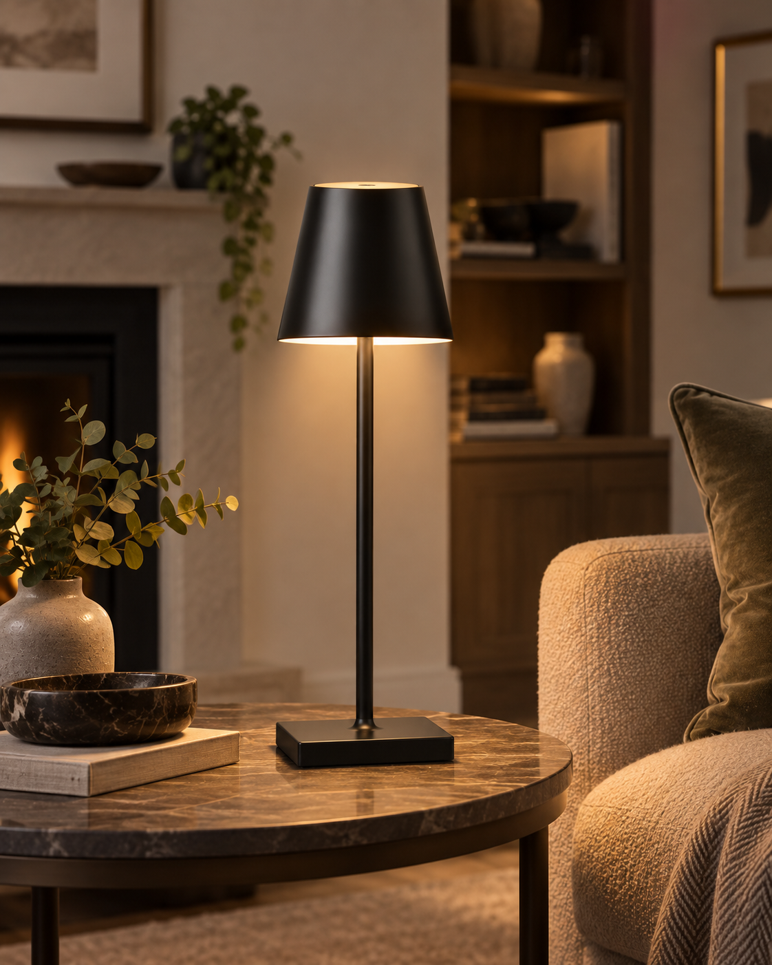 Modern Dimmable Touch Table Lamp – Bedside & Side Table Light